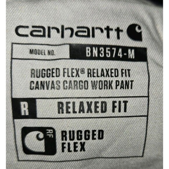 Carhartt Cargo Work Pants Blue Canvas Rugged Flex Relaxed Fit Mens 38x36 - Picture 13 of 16